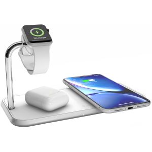 Zens 2-in-1 Wireless Charger Dual + Apple Watch - 10 W - Weiß 