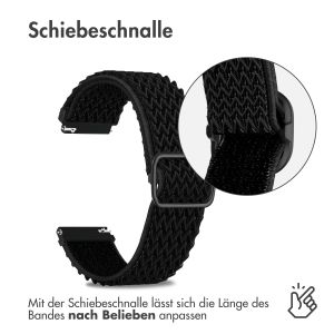 iMoshion Elastische Nylonarmband für das Garmin Forerunner 245 - Schwarz