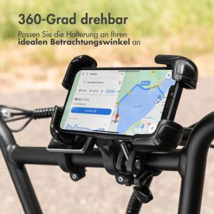 iMoshion ﻿Robuste Fahrrad-Handyhalterung - Handyhalterung Fahrrad - Universell - Verstellbar - Schwarz