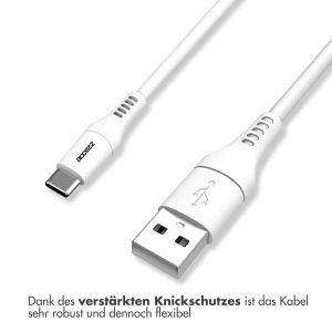 Accezz USB-C- auf USB-Kabel - 0,2 m - Weiß