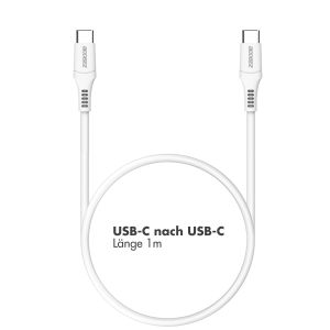 Accezz USB-C- auf USB-C-Kabel - 1 m - Weiß