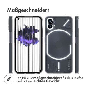 Accezz TPU Clear Cover für das Nothing Phone (1) - Transparent