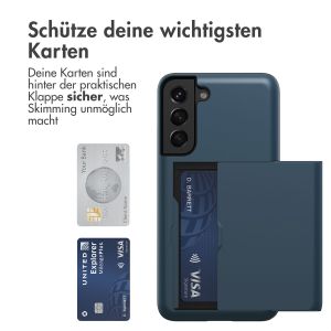 iMoshion Backcover mit Kartenfach für das Samsung Galaxy S21 - Dunkelblau