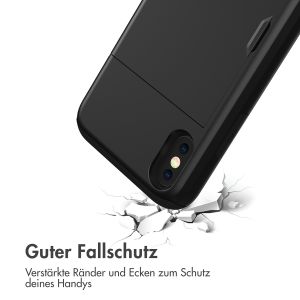 iMoshion Backcover mit Kartenfach für das iPhone Xs / X - Schwarz