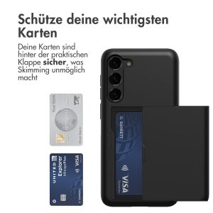 iMoshion Backcover mit Kartenfach für das Samsung Galaxy S23 - Schwarz