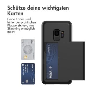 iMoshion Backcover mit Kartenfach für das Samsung Galaxy S9 - Schwarz