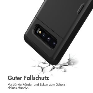 iMoshion Backcover mit Kartenfach für das Samsung Galaxy S10 - Schwarz