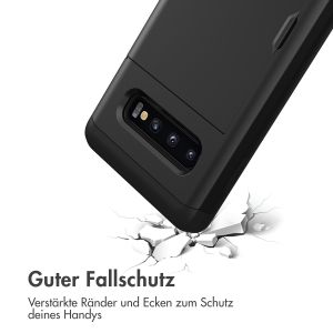 iMoshion Backcover mit Kartenfach für das Samsung Galaxy S10 Plus - Schwarz
