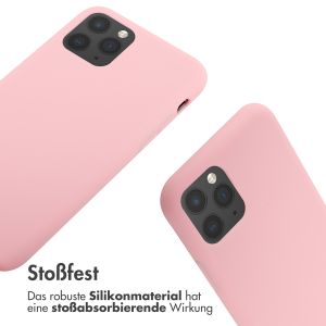 iMoshion Silikonhülle mit Band für das iPhone 11 Pro - Rosa