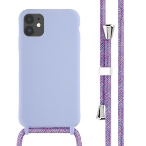 iMoshion Silikonhülle mit Band für das iPhone 11 - Violett