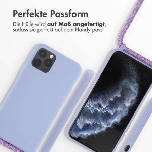iMoshion Silikonhülle mit Band für das iPhone 11 Pro - Violett