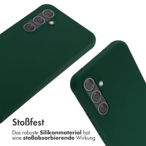 iMoshion Silikonhülle mit Band für das Samsung Galaxy A54 (5G) - Dunkelgrün