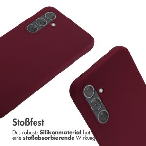 iMoshion Silikonhülle mit Band für das Samsung Galaxy A54 (5G) - Dunkelrot