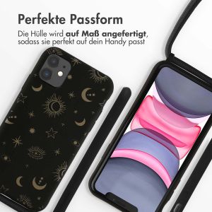 iMoshion Silikonhülle design mit Band für das iPhone 11 - Sky Black