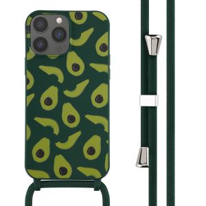 iMoshion Silikonhülle design mit Band für das iPhone 13 Pro Max - Avocado Green