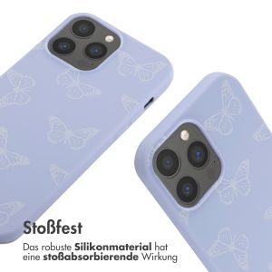 iMoshion Silikonhülle design mit Band für das iPhone 13 Pro Max - Butterfly