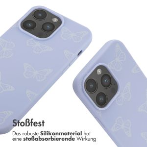 iMoshion Silikonhülle design mit Band für das iPhone 14 Pro Max - Butterfly