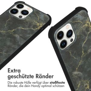 iMoshion Design Hülle mit Band für das iPhone 13 Pro Max - Black Marble