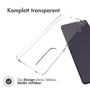 Accezz TPU Clear Cover für das Sony Xperia 1V - Transparent