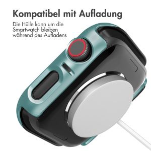 iMoshion Full Cover Hard Case für Apple Watch Series 4 / 5 / 6 / SE - 44 mm - Dunkelgrün