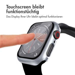 iMoshion Full Cover Hard Case für Apple Watch Series 7 / 8 / 9 - 45 mm - Silber