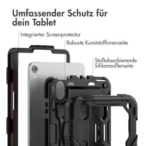 Accezz ﻿Robustes Back Cover mit Schultergurt für das iPad mini 6 - Schwarz