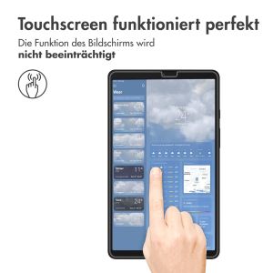iMoshion Displayschutz aus gehärtetem Glas für das Samsung Galaxy Tab A9 8.7 Zoll - Transparent