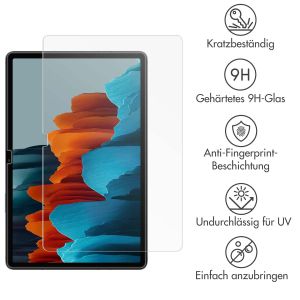 iMoshion Displayschutz aus gehäretem Glas für das Samsung Galaxy Tab S9 FE Plus / S9 Plus / S8 Plus / S7 Plus / Tab S7 FE 5G - Transparant