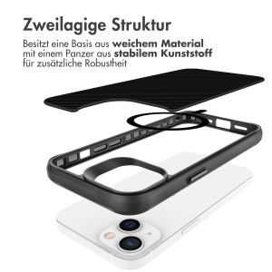 iMoshion Rugged Hybrid Carbon Case mit MagSafe für das iPhone 13 - Schwarz
