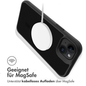 iMoshion Rugged Hybrid Carbon Case mit MagSafe für das iPhone 14 - Schwarz
