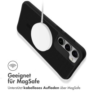 iMoshion Rugged Hybrid Carbon Case mit MagSafe für das Samsung Galaxy S23 - Schwarz