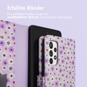 iMoshion ﻿Design Klapphülle für das Samsung Galaxy A52(s) (5G/4G) - Purple Flowers