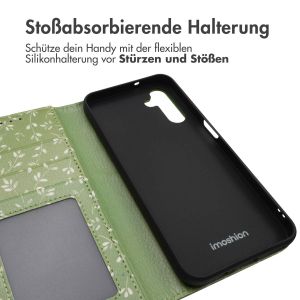 iMoshion ﻿Design Klapphülle für das Samsung Galaxy A14 (5G/4G) - Green Flowers