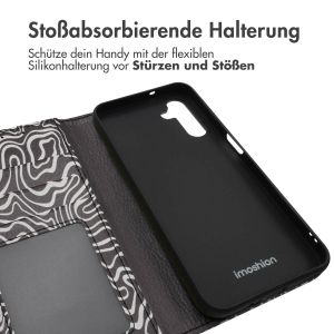 iMoshion ﻿Design Klapphülle für das Samsung Galaxy A14 (5G/4G) - Black And White