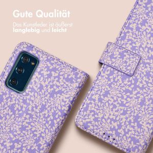 iMoshion ﻿Design Klapphülle für das Samsung Galaxy S20 FE - Purple White Flowers