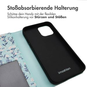 iMoshion ﻿Design Klapphülle für das iPhone 12 (Pro) - Blue Flowers