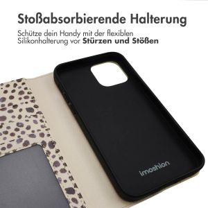 iMoshion ﻿Design Klapphülle für das iPhone 12 (Pro) - Black And White Dots