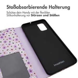 iMoshion ﻿Design Klapphülle für das Samsung Galaxy A51 - Purple Flowers