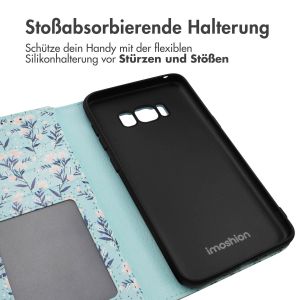 iMoshion ﻿Design Klapphülle für das Samsung Galaxy S8 - Blue Flowers