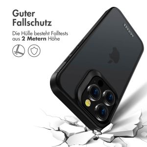 Accezz Rugged Frosted Back Cover für das iPhone 15 Pro - Schwarz