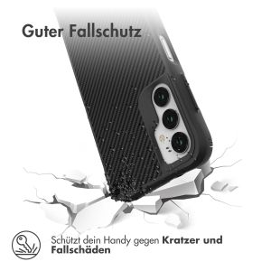 iMoshion Rugged Hybrid Carbon Case für das Samsung Galaxy A14 (5G/4G) - Schwarz