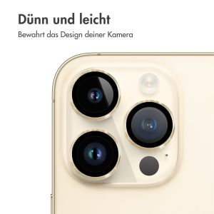 iMoshion ﻿2er-Pack Objektivschutz für Kamera für das iPhone 14 Pro / 14 Pro Max - Gold