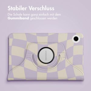 iMoshion 360° drehbare Design Klapphülle für das Samsung Galaxy Tab A9 8.7 Zoll - Dancing Cubes