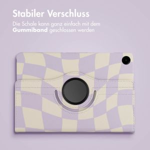 iMoshion 360° drehbare Design Klapphülle für das Samsung Galaxy Tab A9 Plus - Dancing Cubes