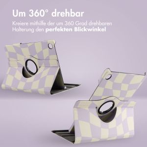 iMoshion 360° drehbare Design Klapphülle für das Samsung Galaxy Tab A9 Plus - Dancing Cubes