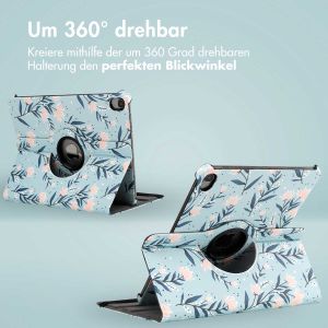 iMoshion 360° drehbare Design Klapphülle für das iPad Air 5 (2022) / Air 4 (2020) - Flowers