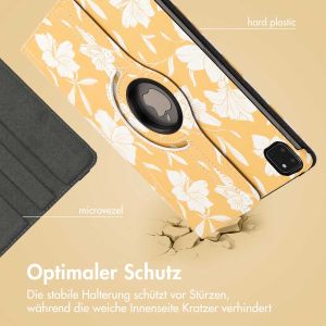 iMoshion 360° drehbare Design Klapphülle für das iPad Pro 11 (2018 - 2022) - Yellow Flowers