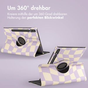 iMoshion 360° drehbare Design Klapphülle für das Samsung Galaxy Tab S9 Plus - Dancing Cubes