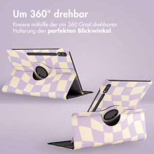 iMoshion 360° drehbare Design Klapphülle für das Samsung Galaxy Tab S9 Ultra - Dancing Cubes