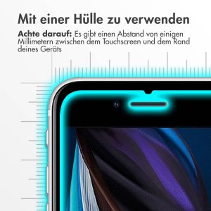 Accezz Screen Protector aus gehärtetem Glas für das iPhone SE (2022/2020)